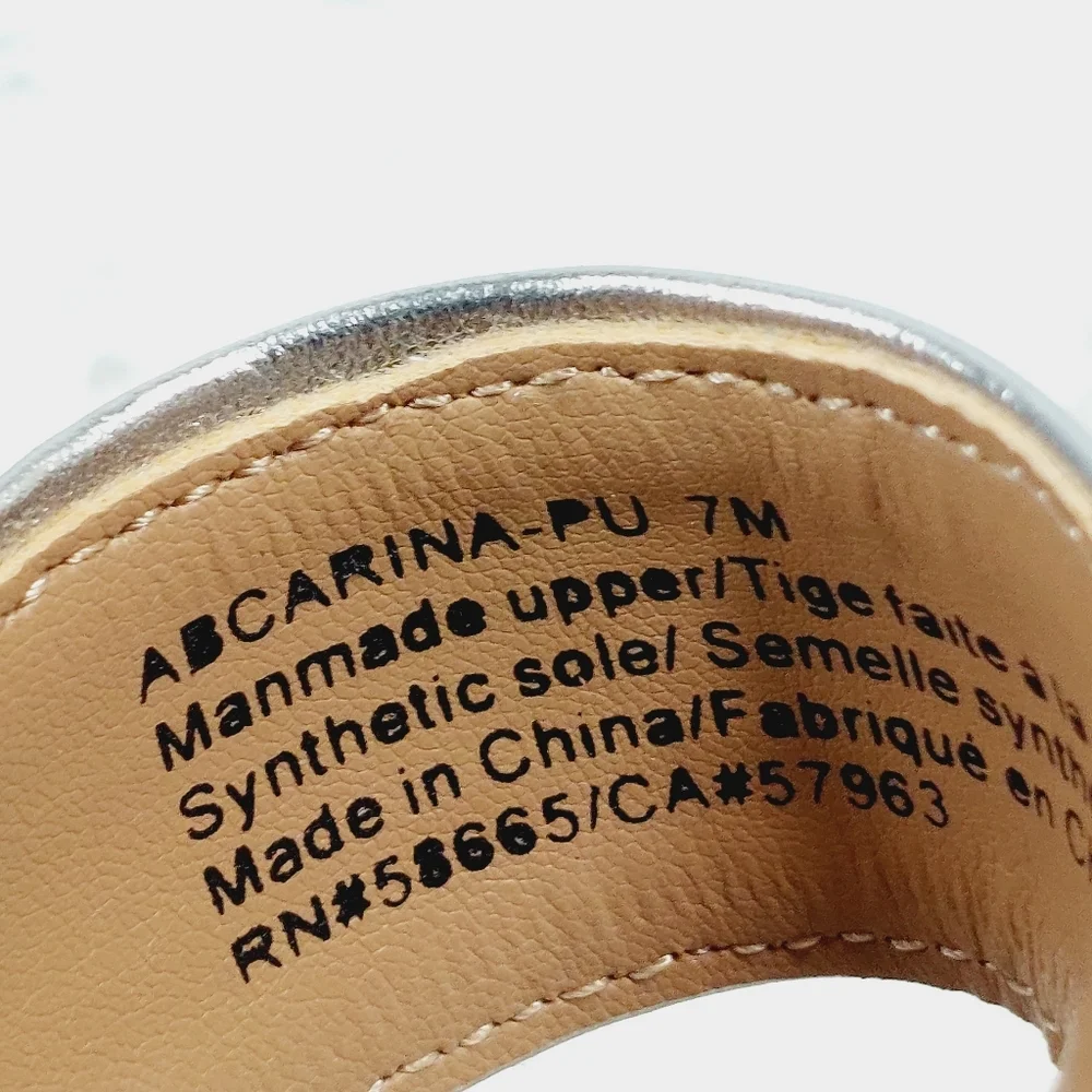 NEW Abound Carina Glitter Silver Slip On Block Heel Sandals M822 - Picture 11 of 14